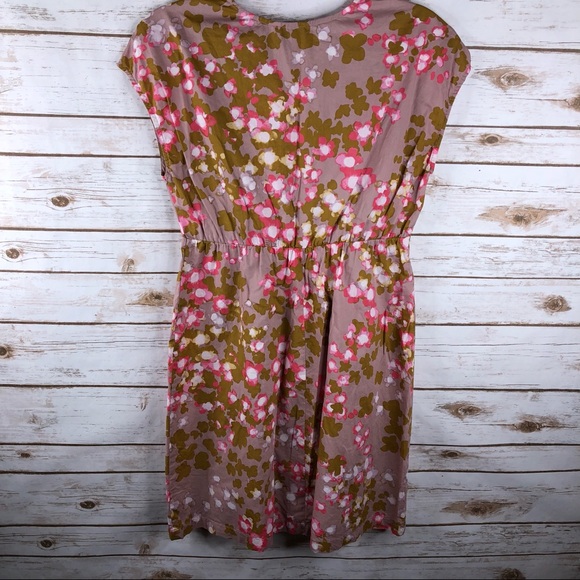 Garnet Hill floral vneck cotton sleeveless dress - Picture 6 of 8